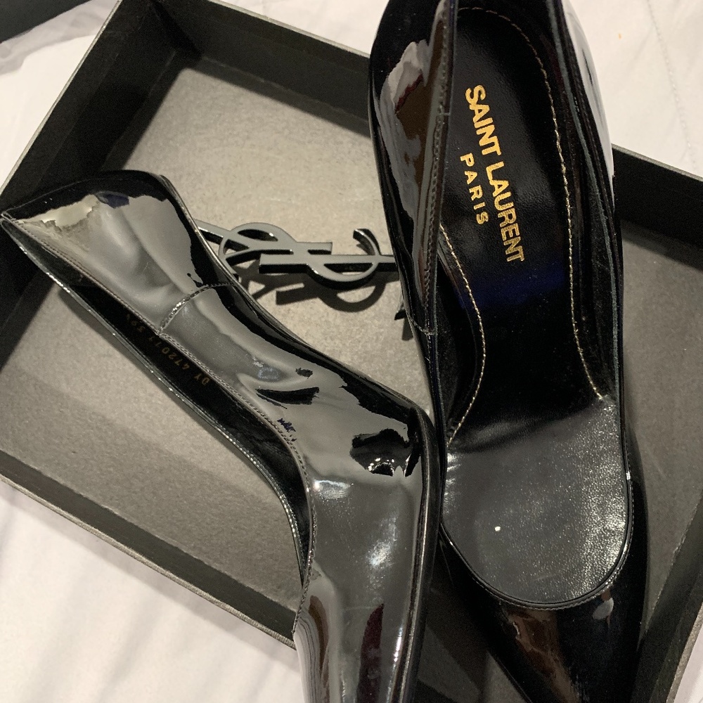 Ysl black heels